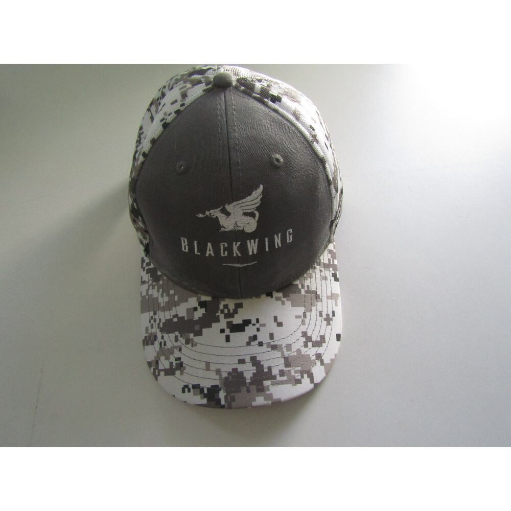 Blackwing Camo Trucker Hat Gray Digital Camouflage Adjustable Mesh‎ Cap